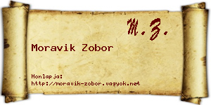Moravik Zobor névjegykártya